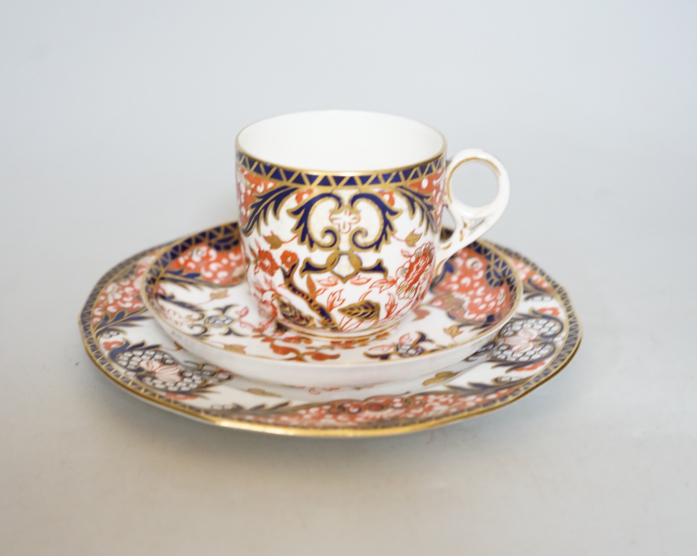 A Royal Crown Derby Imari part tea set